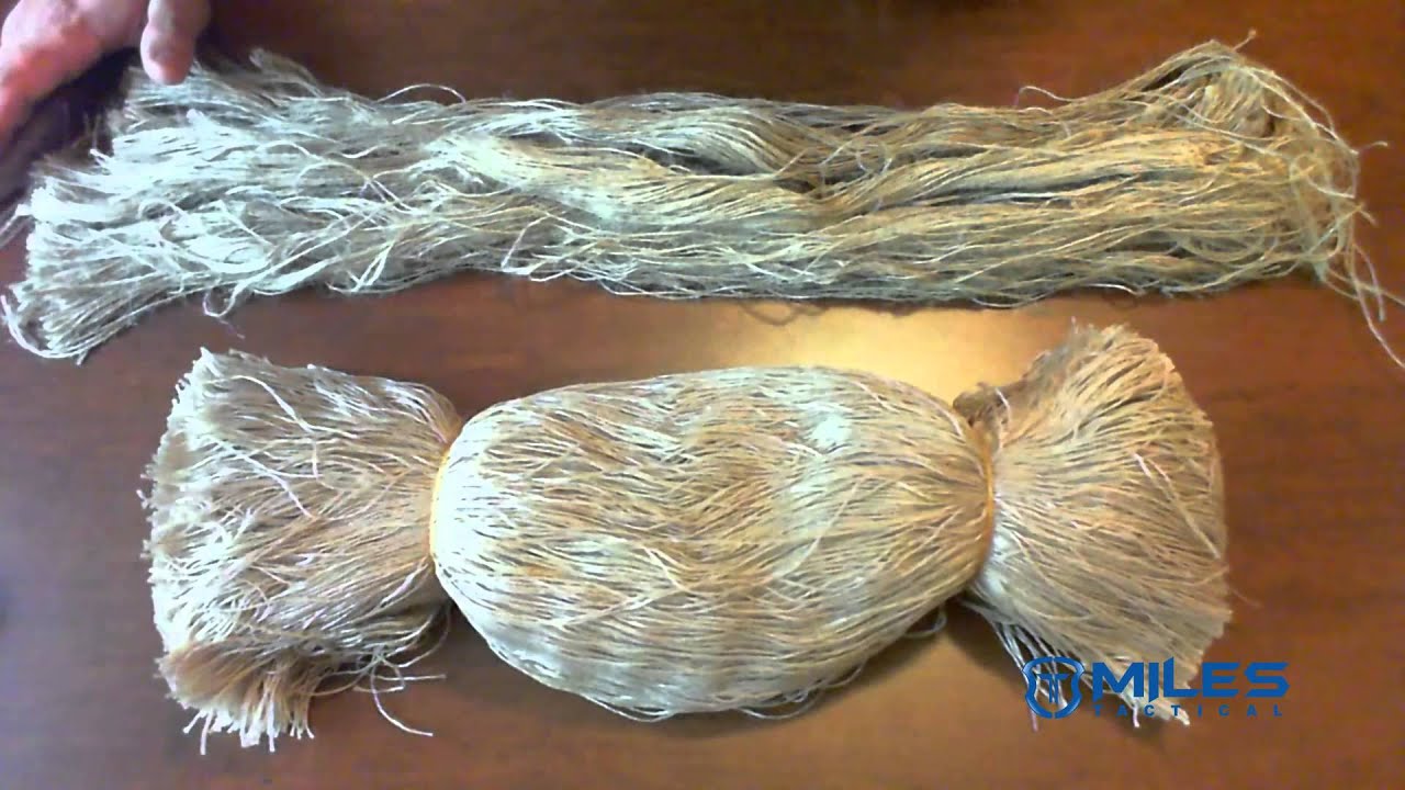 Ghillie Suit Jute Thread VS Synthetic Ultra-Light Thread